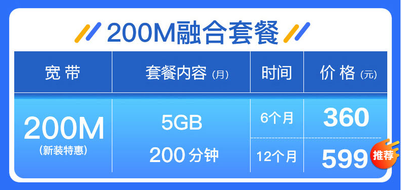 杭州电信宽带无线WIFI100m-1000M套餐资费（已更新）